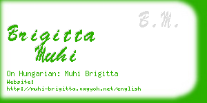 brigitta muhi business card